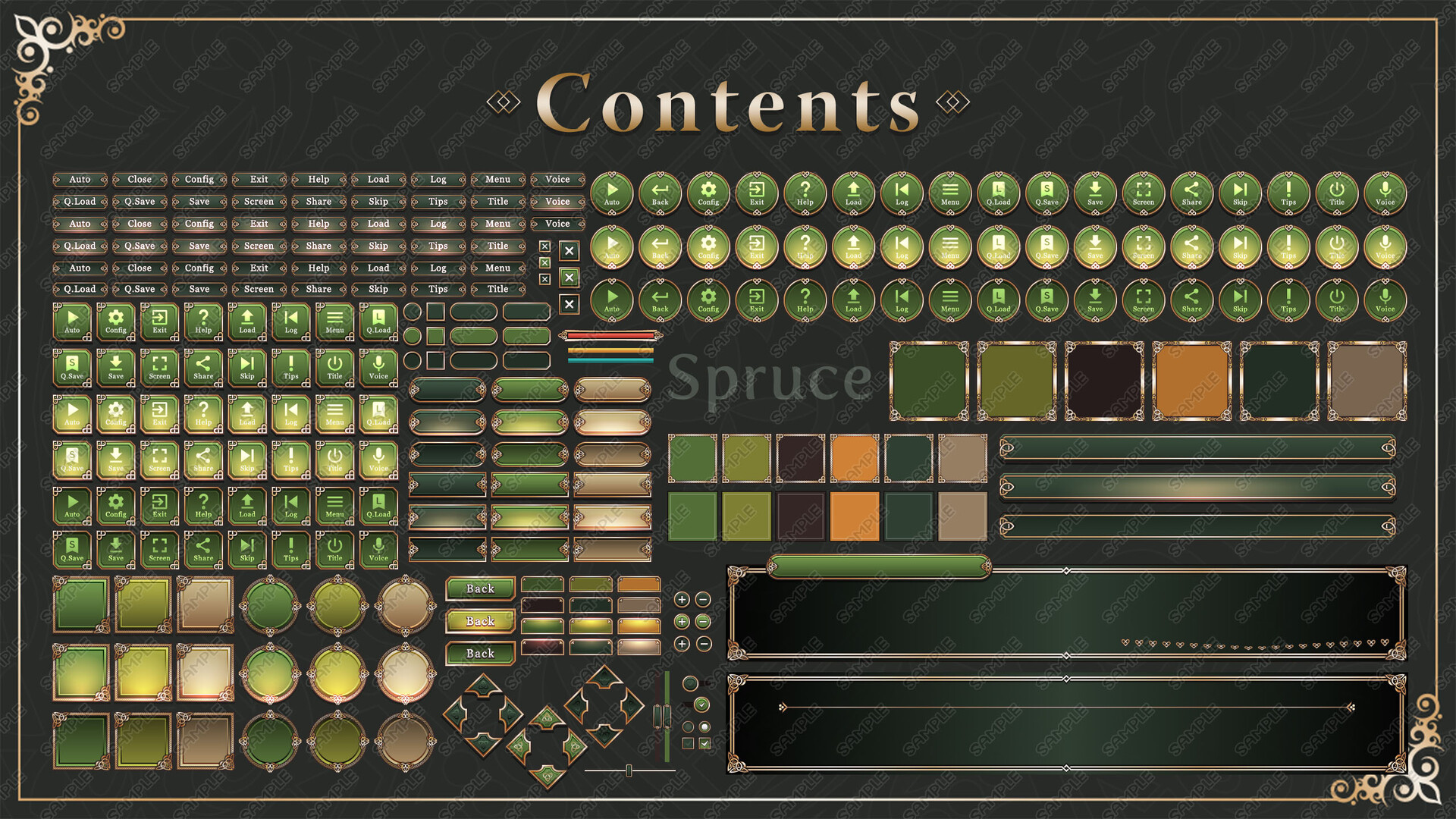 Tyrano Builder - Visual Novel GUI Pack #4 Color-Spruce [kopanda UI] Featured Screenshot #1