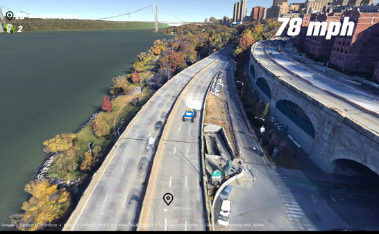 Screenshot 3 of EarthKart: Google Maps Driving Simulator - more gameplay footage
