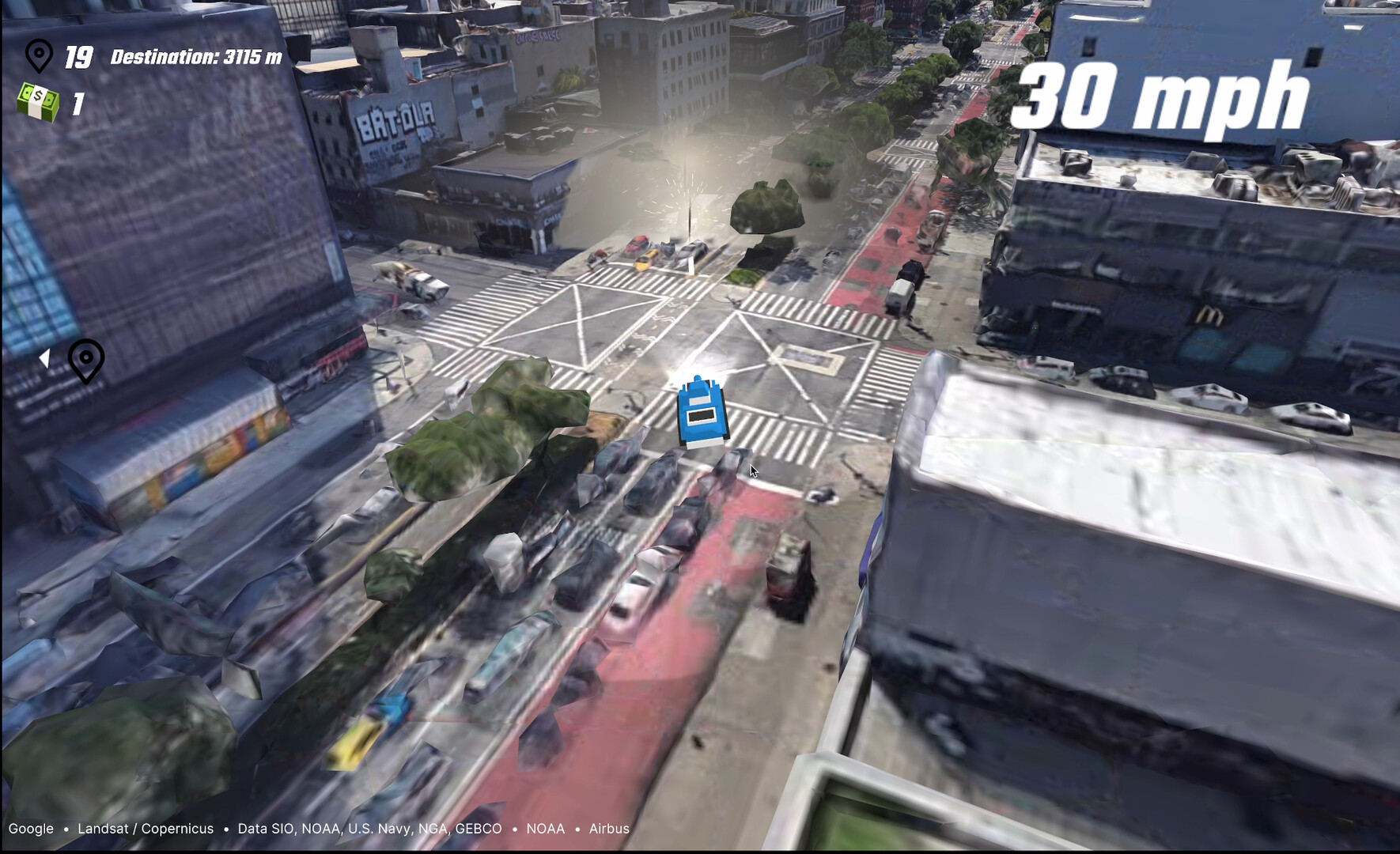 EarthKart: Google Maps Driving Simulator screenshot #7