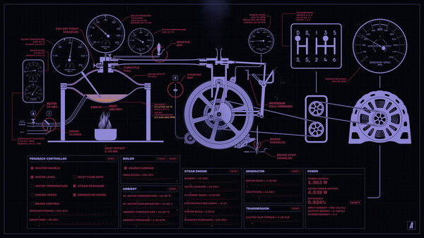 Steam Engine Simulator - Power Generation