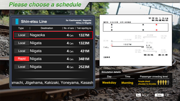 JR EAST Train Simulator: Shin-etsu Line (Naoetsu to Niigata) E129-0 series