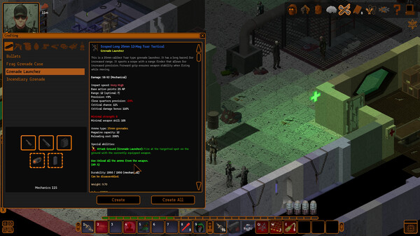 Screenshot z Underrail: Heavy Duty