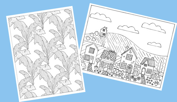 Plant Therapy Coloring Book