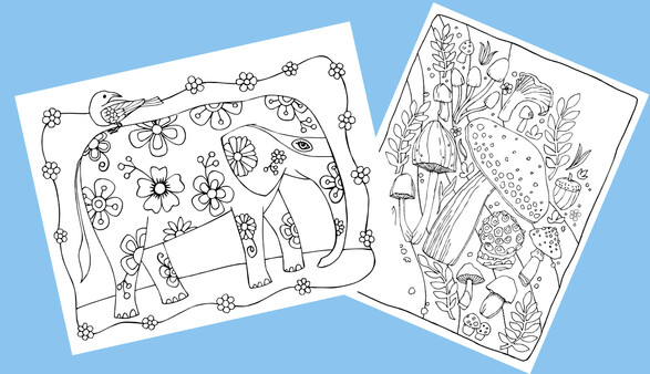 Plant Therapy Coloring Book