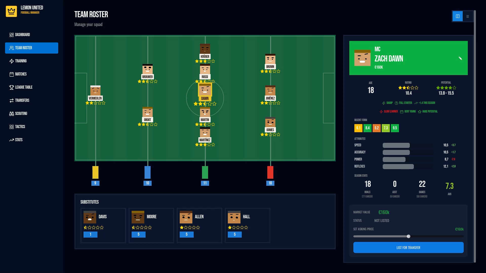 Foosball Manager screenshot #2