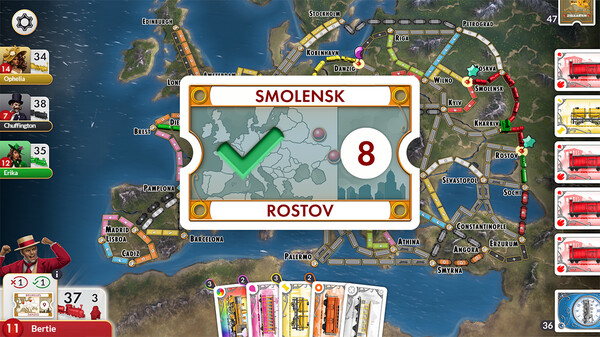 Ticket to Ride Europe Expansion Screenshot 6
