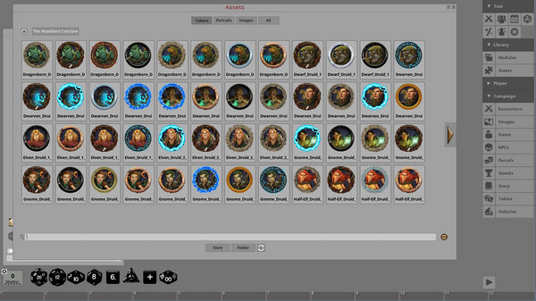 Fantasy Grounds - Portal Packs - Token Essentials: The Woodland Conclave