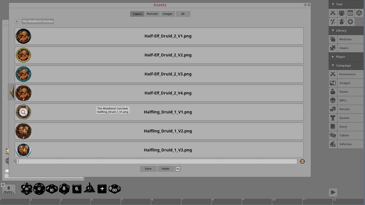 Fantasy Grounds - Portal Packs - Token Essentials: The Woodland Conclave screenshot 1