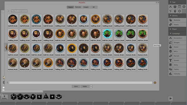 Fantasy Grounds - Portal Packs - Token Essentials: The Woodland Conclave
