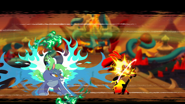 Screenshot z Them's Fightin' Herds - Character⁄Stage: Baihe Screenshot z Them's Fightin' Herds - Character⁄Stage: Baihe