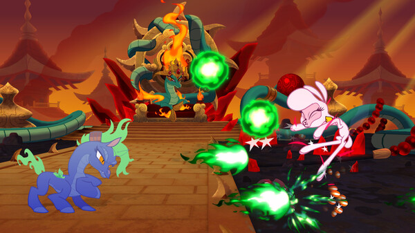 Screenshot z Them's Fightin' Herds - Character⁄Stage: Baihe Screenshot z Them's Fightin' Herds - Character⁄Stage: Baihe