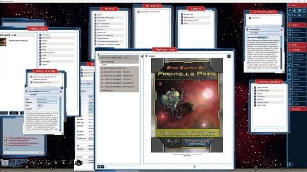 Fantasy Grounds - Star System Set: Frentellis Prime (FULL SET)