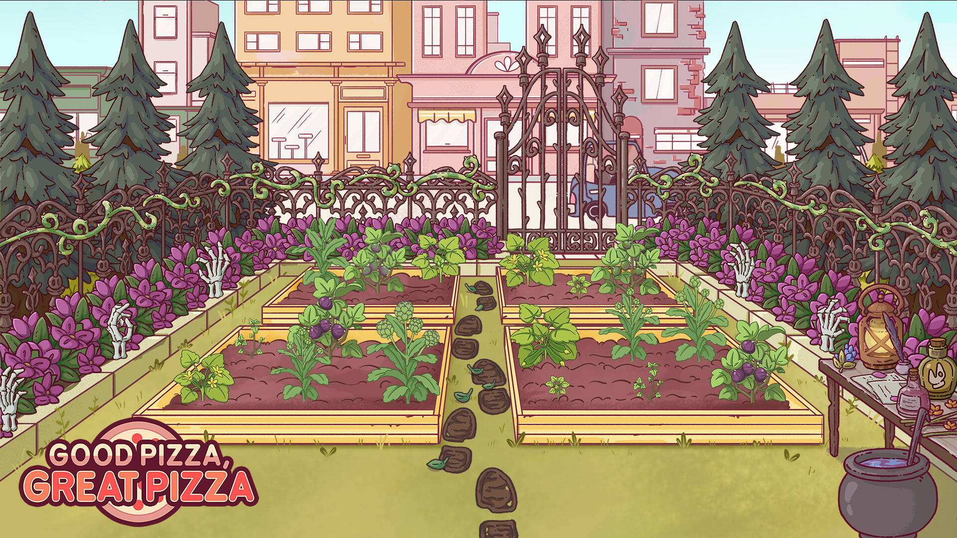 Good Pizza, Great Pizza - Bewitched Garden Set - Halloween 2022 Featured Screenshot #1