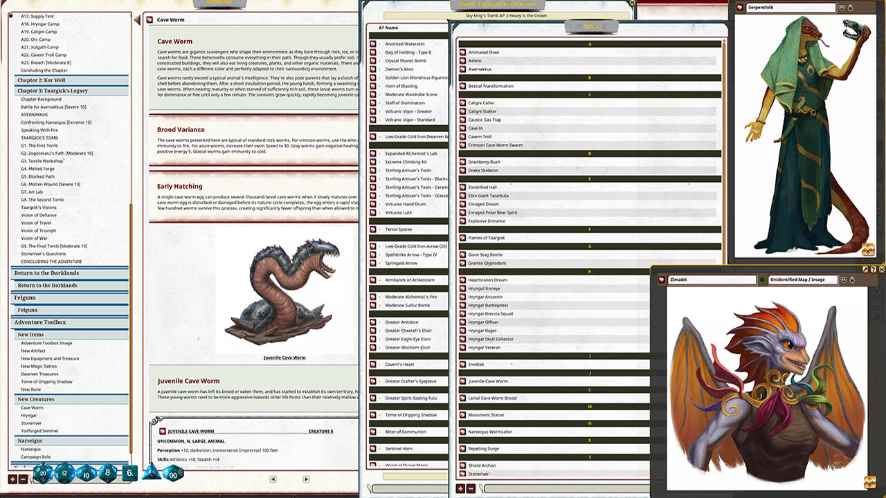 Fantasy Grounds - Pathfinder 2 RPG - Sky King's Tomb AP 3: Heavy is the Crown screenshot 1