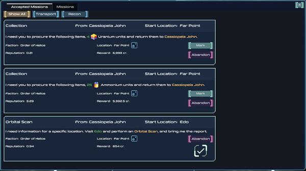 Screenshot z Spaceport Trading Company