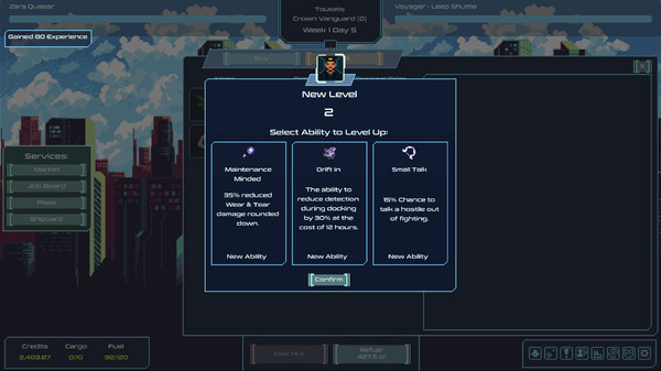 Screenshot z Spaceport Trading Company