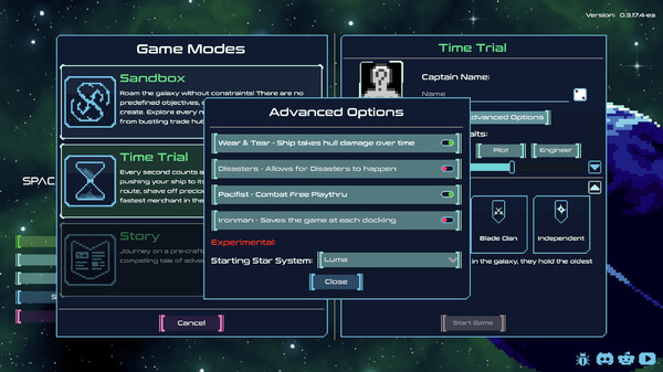 Screenshot z Spaceport Trading Company
