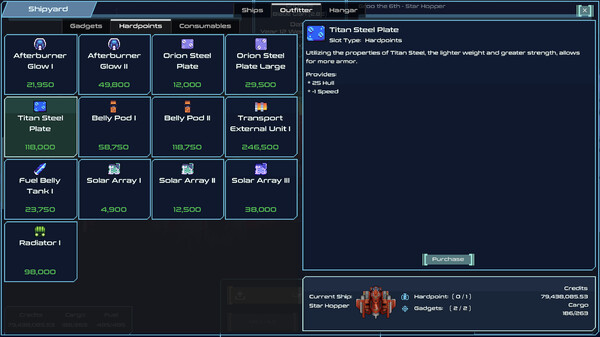Screenshot z Spaceport Trading Company
