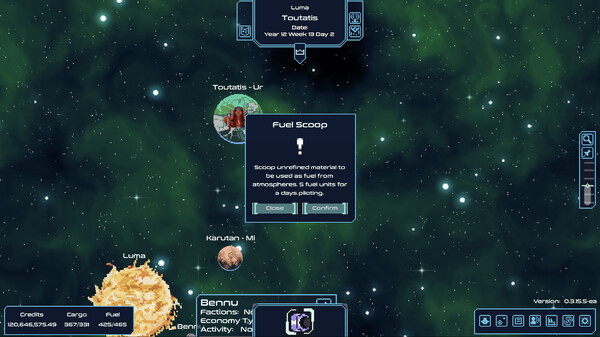 Screenshot z Spaceport Trading Company