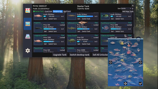 Screenshot z Cyber Fish King Screenshot z Cyber Fish King