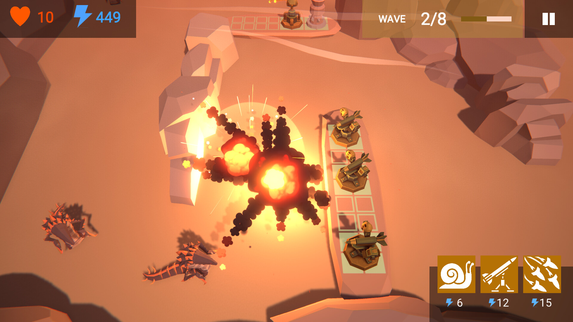 #1. Endless Desert TD (Steam) 由: Paw Strike Games