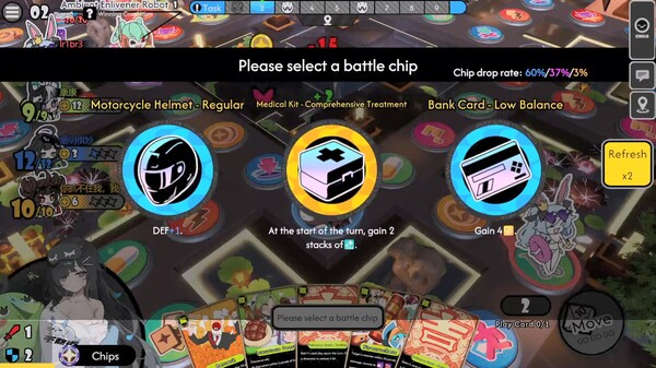 Screenshot of Astral Party gameplay showing in-action mechanics