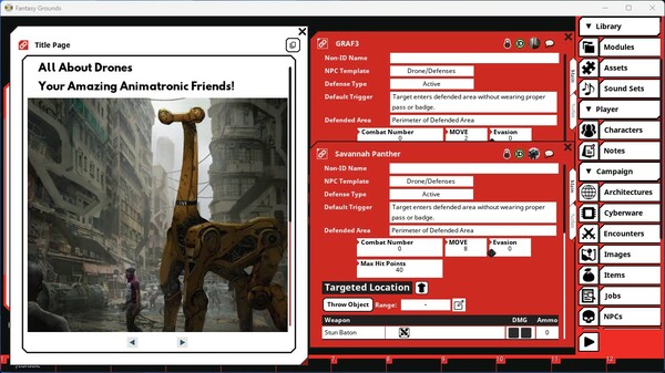 Fantasy Grounds - Cyberpunk RED: Interface RED Volume 1
