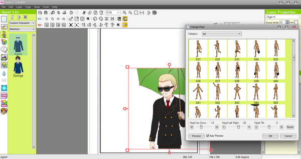 Manga Maker Comipo-游戏截图