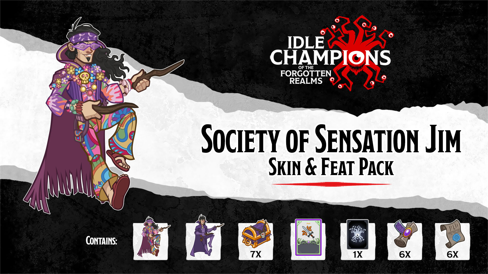 Idle Champions - Society of Sensation Jim Skin & Feat Pack Featured Screenshot #1