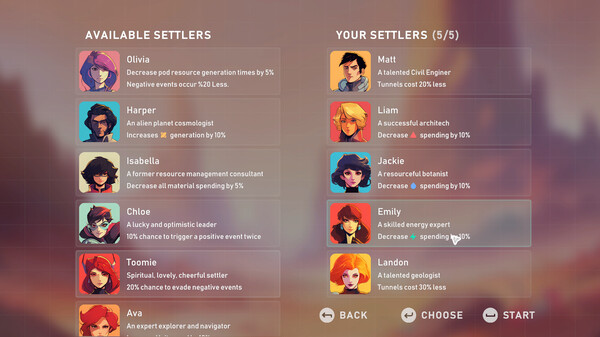 Screenshot z Stellar Settlers Screenshot z Stellar Settlers