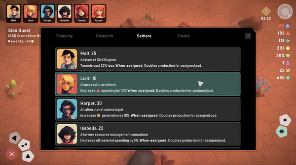 Stellar Settlers: Space Base Builder screenshot 6
