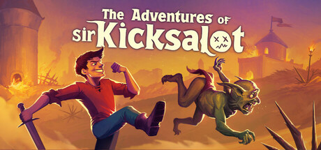 Steam header art for The Adventures of Sir Kicksalot