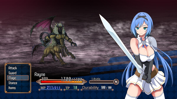 Screenshot z Nightmare Knight ~Sacred Maiden & Fallen Magic~