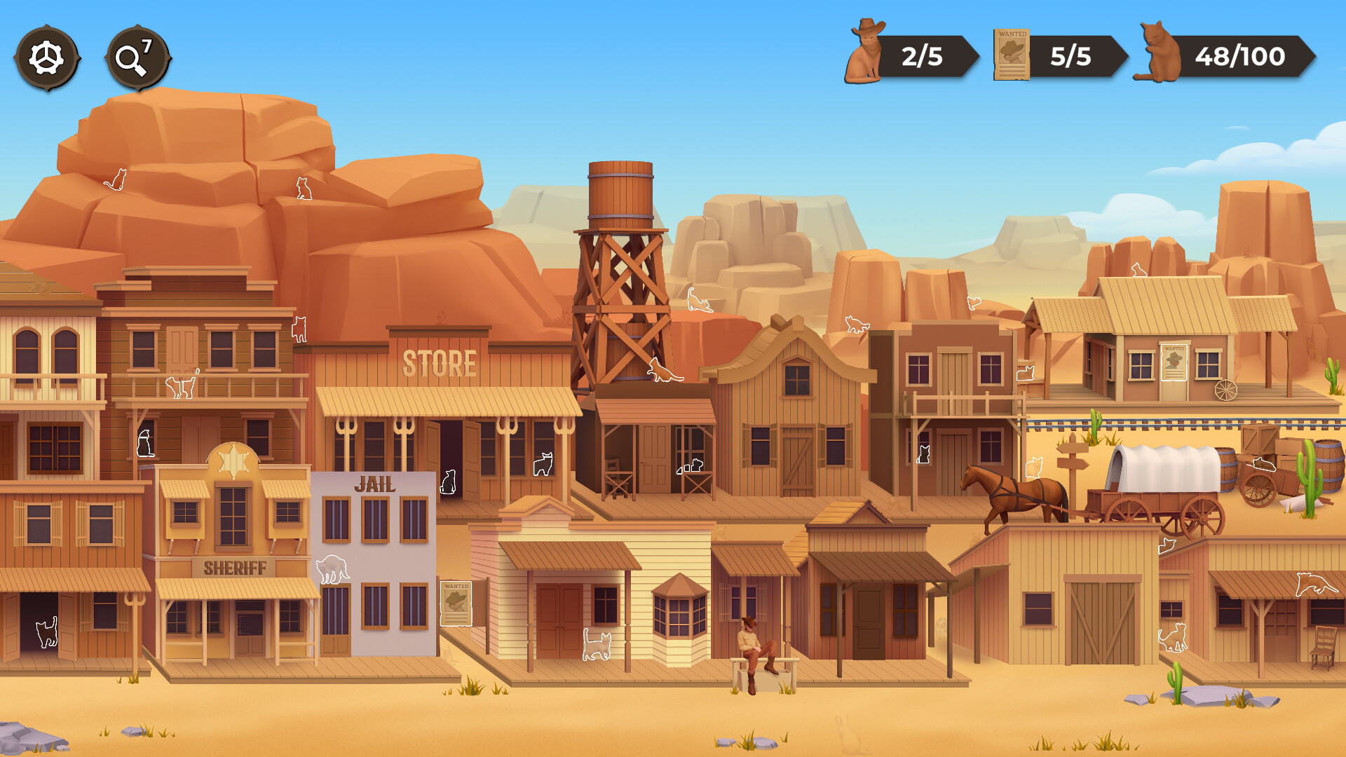 #5. Cat Search In The Wild West (Steam) 由: Simon Eftestol