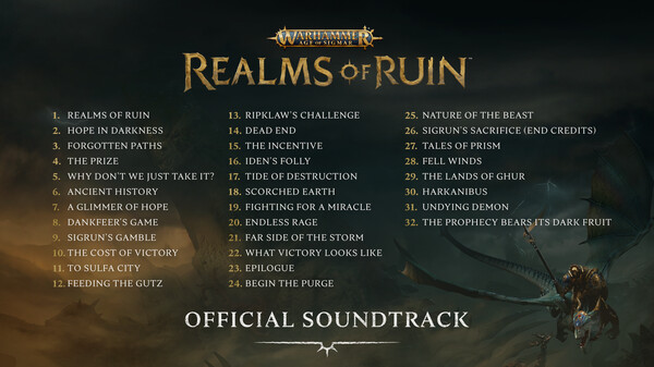 Warhammer Age of Sigmar: Realms of Ruin Soundtrack