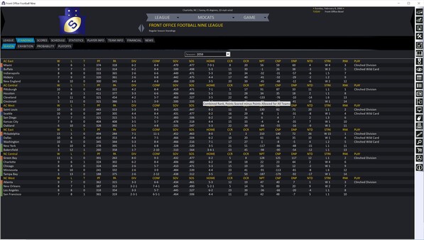 Front Office Football Nine.