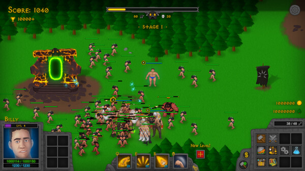 Screenshot of Gachi Defense gameplay showing in-action mechanics