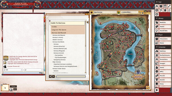 Fantasy Grounds - Pathfinder(R) for Savage Worlds: Guide to Korvosa