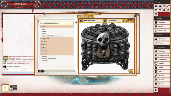 Fantasy Grounds - Pathfinder(R) for Savage Worlds: Curse of the Crimson Throne - Book 2: Seven Days to the Grave