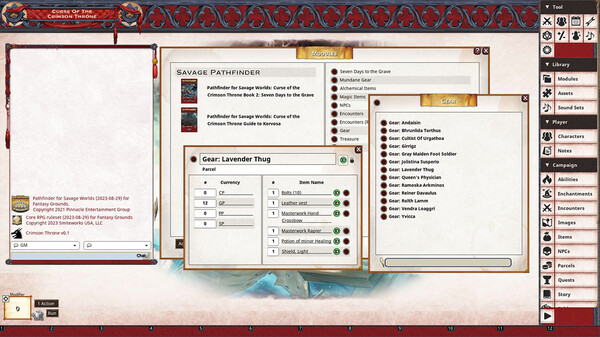Fantasy Grounds - Pathfinder(R) for Savage Worlds: Curse of the Crimson Throne - Book 2: Seven Days to the Grave