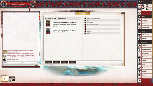 Fantasy Grounds - Pathfinder(R) for Savage Worlds: Curse of the Crimson Throne - Book 3: Escape from Old Korvosa