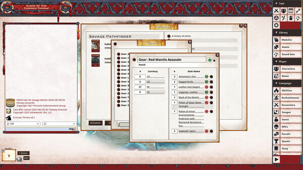 Fantasy Grounds - Pathfinder(R) for Savage Worlds: Curse of the Crimson Throne - Book 4: A History of Ashes