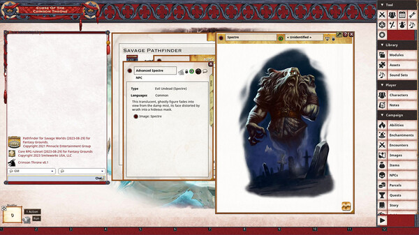 Fantasy Grounds - Pathfinder(R) for Savage Worlds: Curse of the Crimson Throne - Book 5: Skeletons of Scarwall