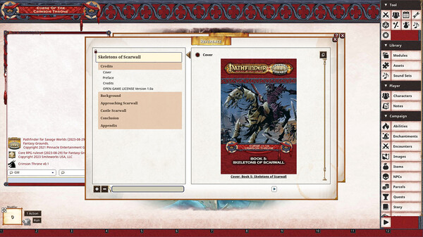 Fantasy Grounds - Pathfinder(R) for Savage Worlds: Curse of the Crimson Throne - Book 5: Skeletons of Scarwall