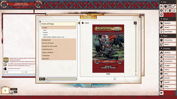 Fantasy Grounds - Pathfinder(R) for Savage Worlds: Curse of the Crimson Throne - Book 6: Crown of Fangs