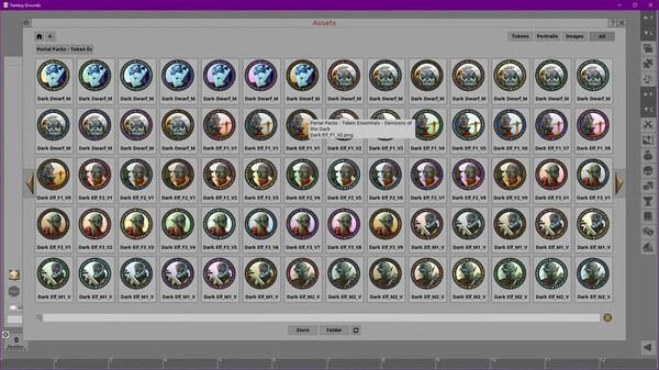 Fantasy Grounds - Portal Packs - Token Essentials: Denizens of the Dark