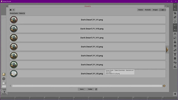 Fantasy Grounds - Portal Packs - Token Essentials: Denizens of the Dark