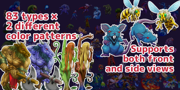RPG Maker MZ - MARUMUGI Monster Pack
