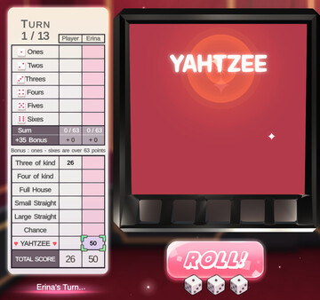 yahtzee girl Screenshot