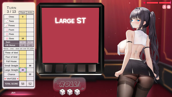 yahtzee girl Screenshot